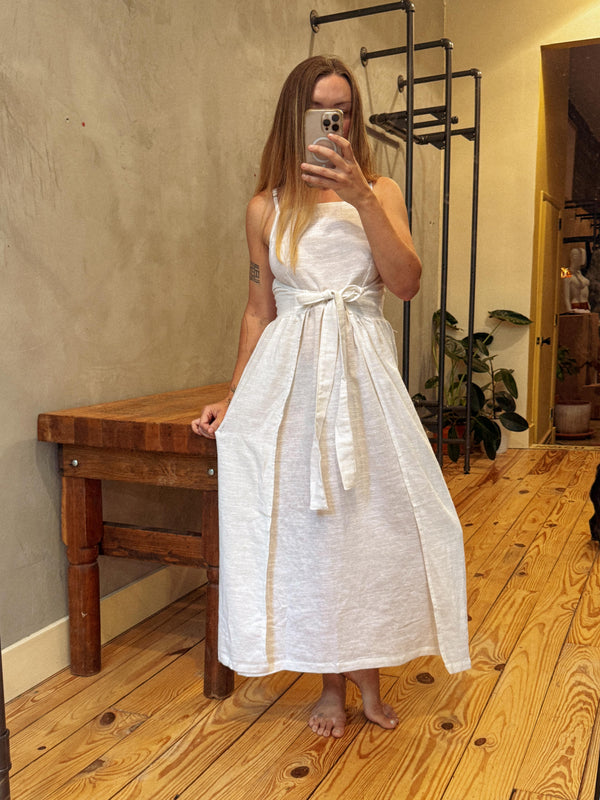 Apron Wrap Dress 100% Cotton
