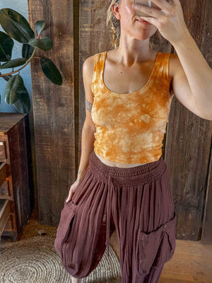 Hemp Organic Cotton Tank - Hand Dyed