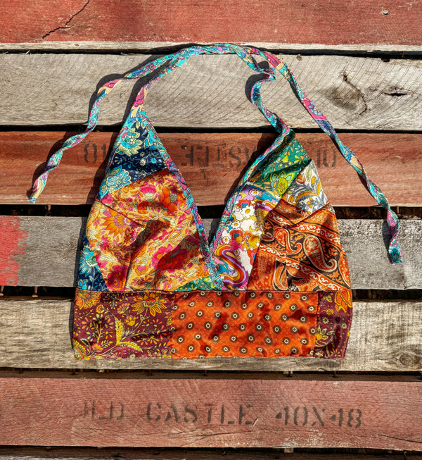 Recycled Patchwork Bralette