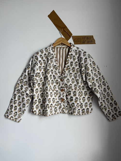 Matilda Cropped Kantha Cardigan