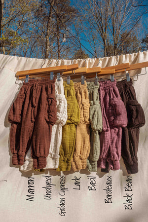 Pantalones deportivos Mini Moonstone: Algodón orgánico y bambú