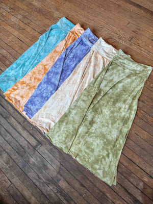 Hemp Organic Cotton Yoga Skirt / Dress - Hand Dyed