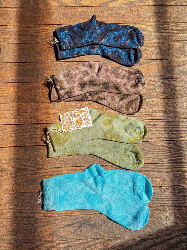 Bamboo Cotton Hand Dyed Socks