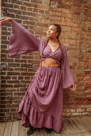 Liberty Bell Sleeve Wrap Top Organic Cotton Bamboo