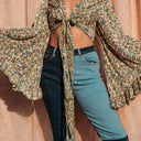 Simona Bell Sleeve Wrap top