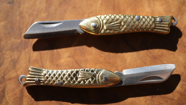 Mini Fish Pocket Knife Necklace