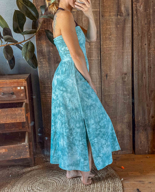 Hemp Organic Cotton Yoga Skirt / Dress - Hand Dyed