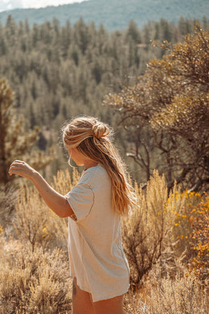 SHORT SLEEVE HEMP TEE: Hemp Organic Cotton