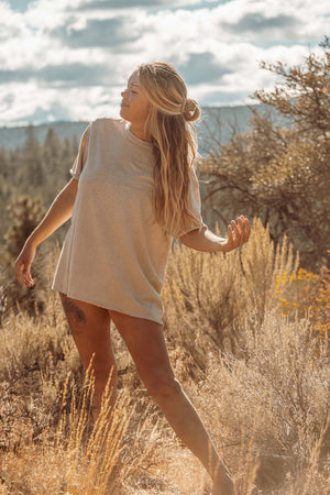 SHORT SLEEVE HEMP TEE: Hemp Organic Cotton