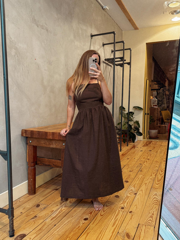 Apron Wrap Dress 100% Cotton