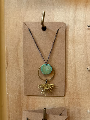 Del Sol Verdigris Patina Necklace