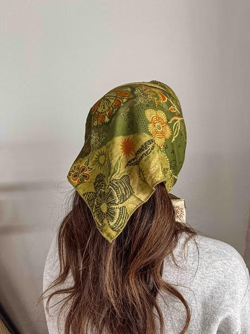 Boho Patchwork Bandana Cedar + Koi