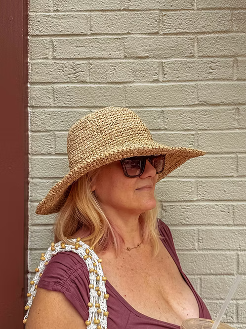 Zahara Hat : Natural Raffia Sun Hat