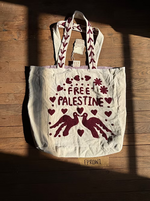 Bolso tote de terciopelo Palestina Libre