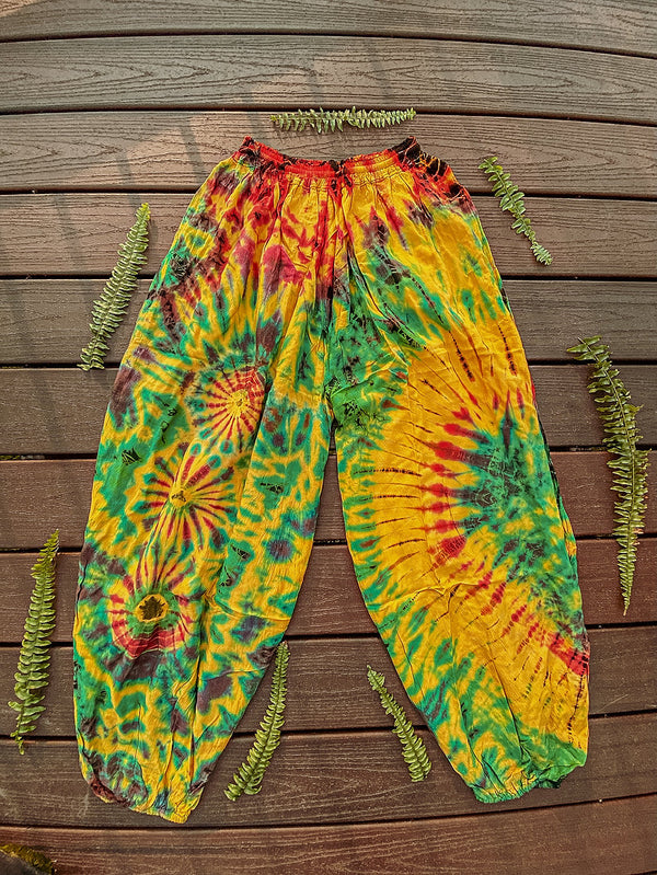 Tie Dye Flowy Genie Pants
