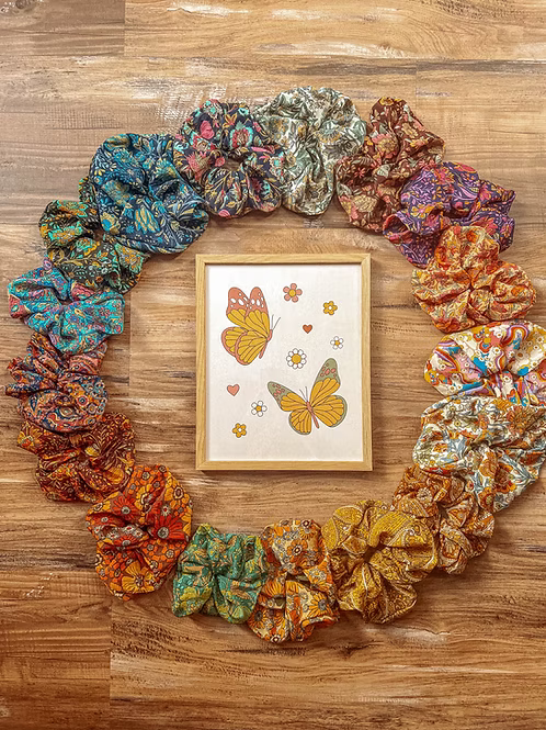 Recycled Silk Scrunchies