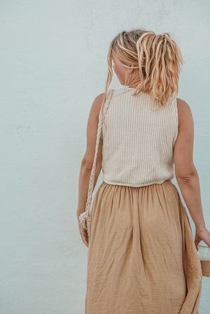 Shayla Organic Cotton Crop Vest