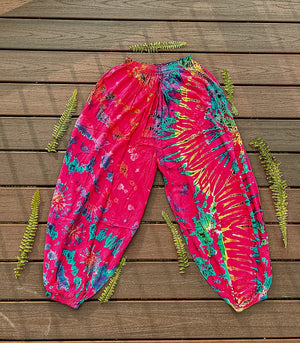 Tie Dye Flowy Genie Pants