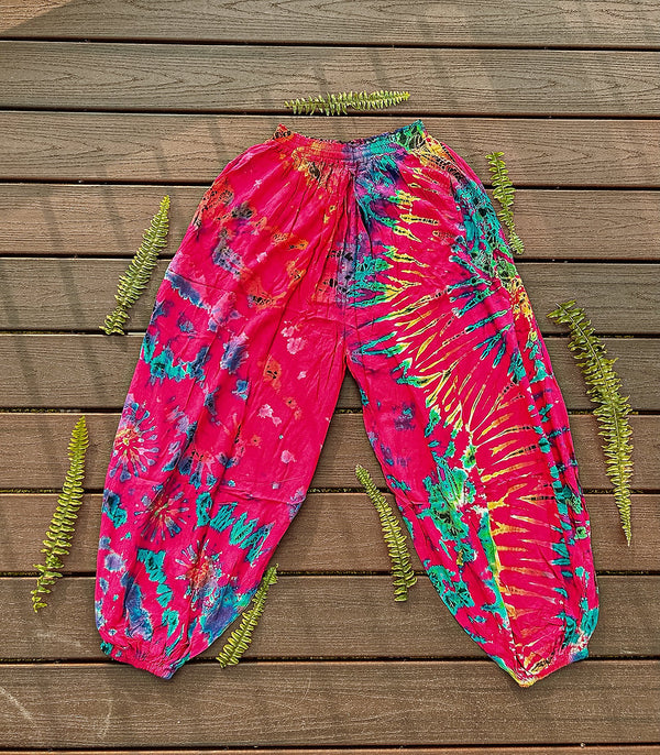 Tie Dye Flowy Genie Pants