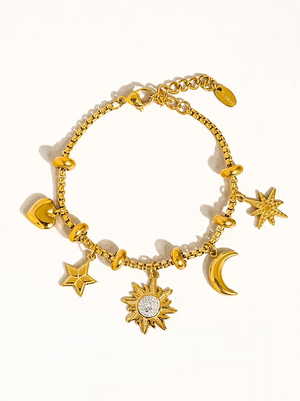 Fenix Moon Star Charm Bracelet