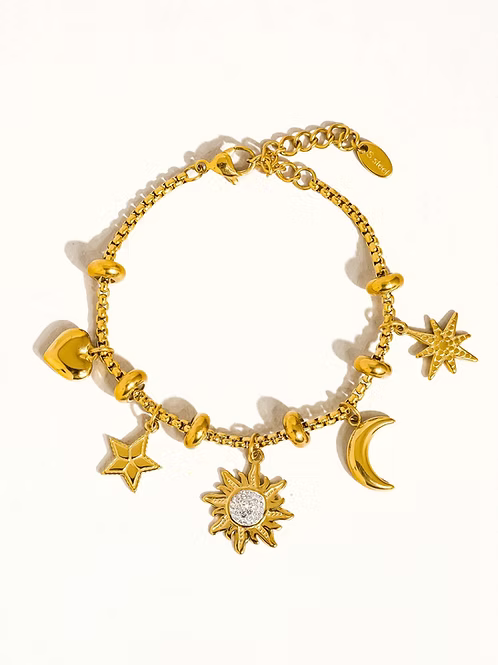 Fenix Moon Star Charm Bracelet