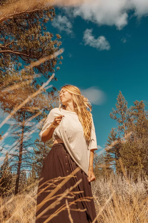 CROPPED HEMP TEE : Hemp Organic Cotton