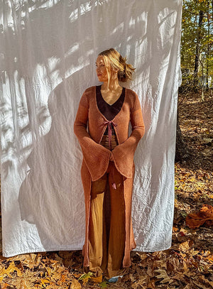 Wednesday Organic Cotton Open Knit Duster