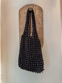 Cotton + Wooden Bead Crochet Bag