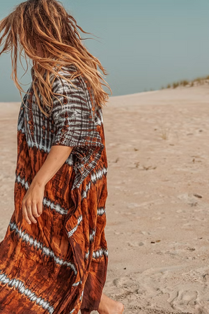 Bristol Indigo Rust Kaftan
