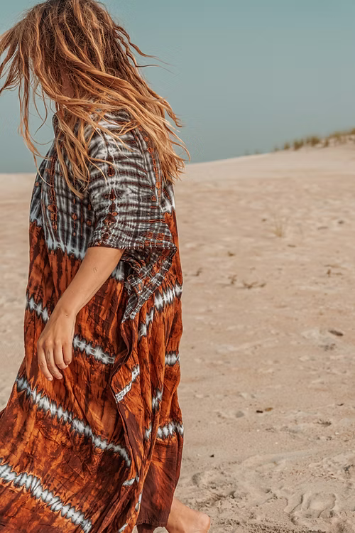 Bristol Indigo Rust Kaftan