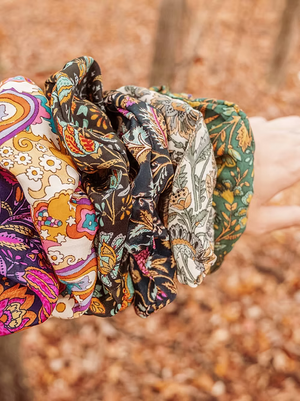Recycled Silk Scrunchies
