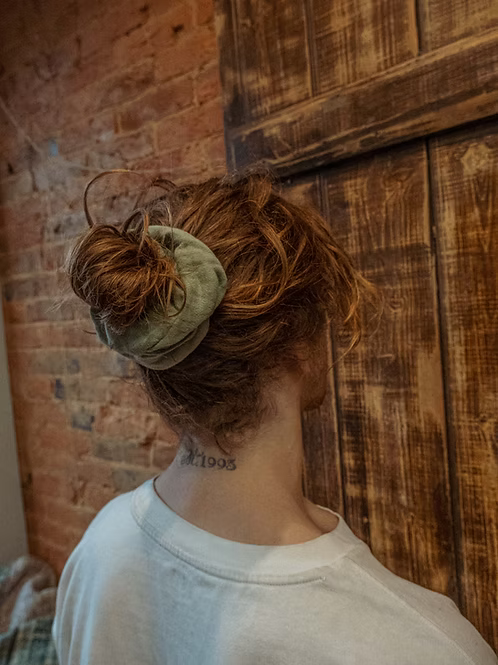 Organic Cotton Bamboo Scrunchie