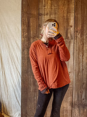Gambler Hemp Double Layer Henley