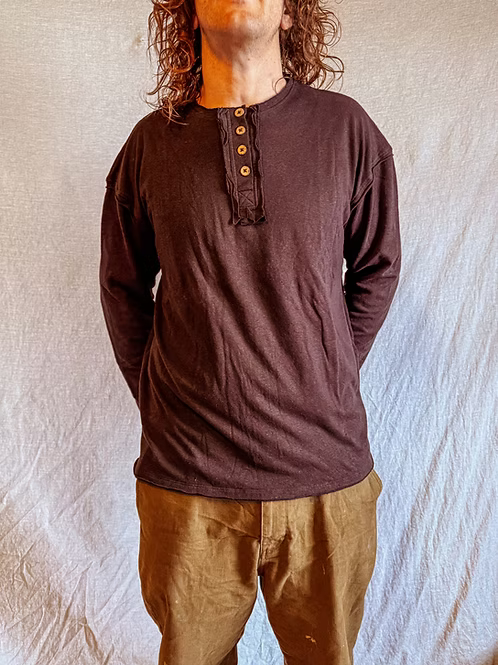Gambler Hemp Double Layer Henley