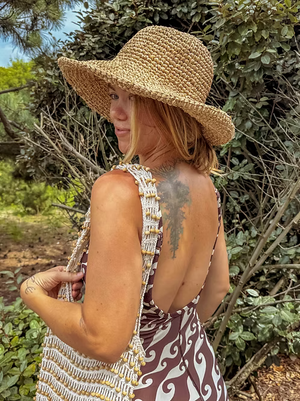 Zahara Hat : Natural Raffia Sun Hat