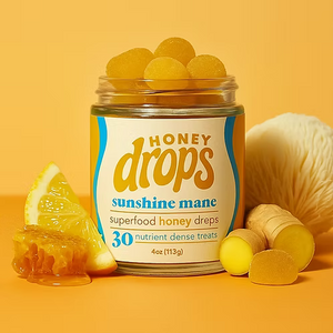 Melena de león Sunshine | Gomita de miel de champiñones | Energía y concentración