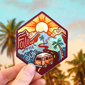 Follow The Sun Sticker
