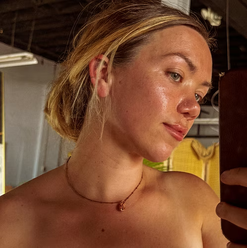 Copper Coffee Bean Necklace