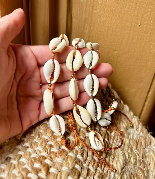 Multi Shell Macrame Bracelet