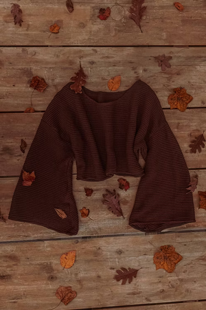 Mabel 100% Organic Cotton Bell Crop Sweater