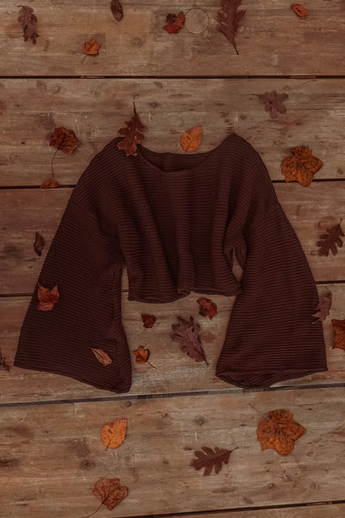 Mabel 100% Organic Cotton Bell Crop Sweater