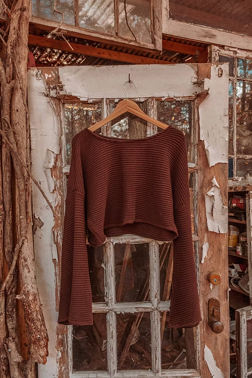 Mabel 100% Organic Cotton Bell Crop Sweater