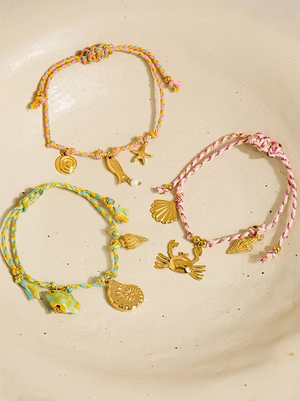 Menton Summer Rope Charm Bracelet