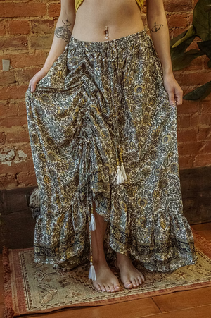 Valentina Cinch Ruffle Skirt