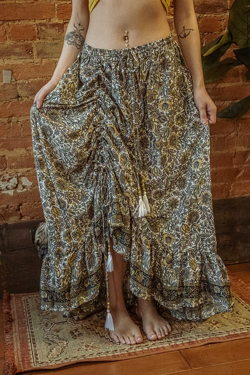 Valentina Cinch Ruffle Skirt