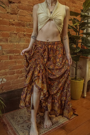 Valentina Cinch Ruffle Skirt