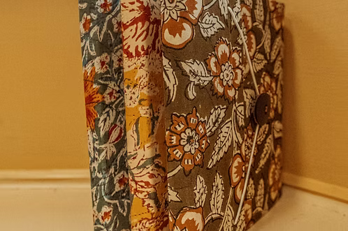 Handmade Button Sketchbook Journal