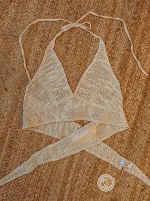 Recycled Cotton Mesh Bralette