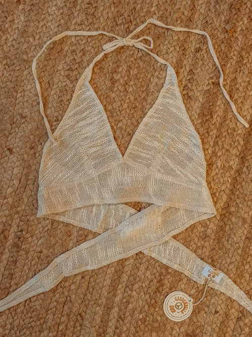 Recycled Cotton Mesh Bralette