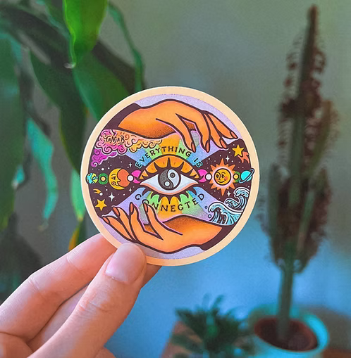 Everything Is Connected Sticker